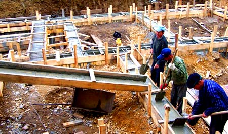 Монолитный ленточный фундамент чертеж Монолитный ленточный фундамент чертеж