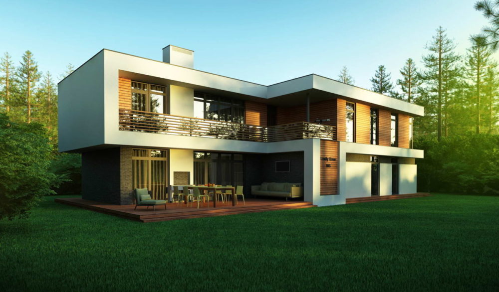 Дизайн в загородном доме в современном стиле фото террасы