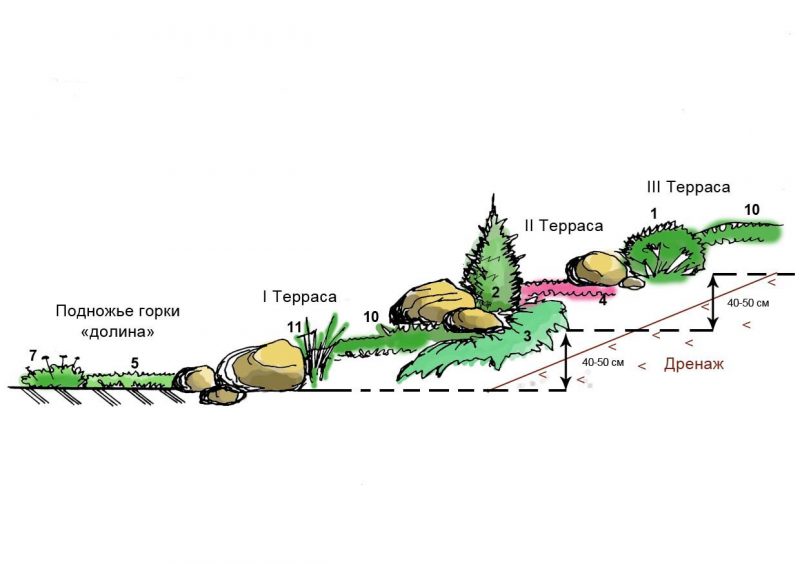 Альпийская горка в ландшафтном дизайне — как сделать своими руками, пошаговая инструкция