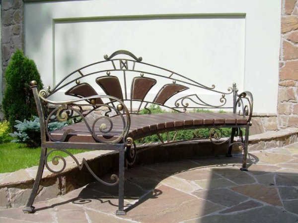 Садовая мебель из металлических труб