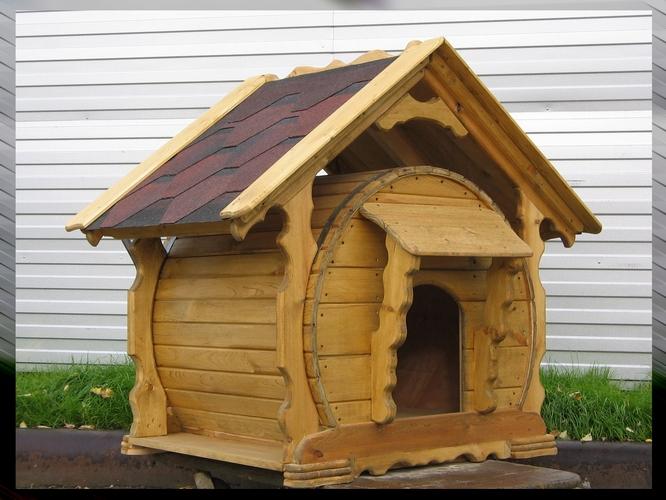 Как сделать и построить будку для собаки - чертежи, фото и видео собачьих домиков (построить, будка, собака, чертеж) чертеж