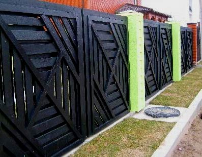 декоративный деревянный забор