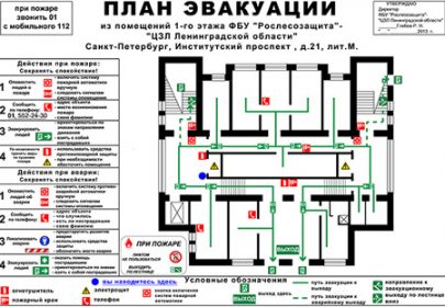 Инструкция к плану эвакуации