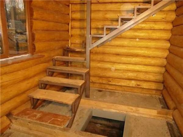 лестница в бане