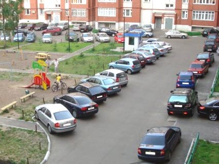 парковка для автомобилей 