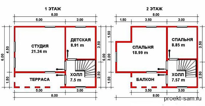 План дома для дачи