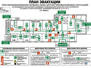 План эвакуации с территории предприятия