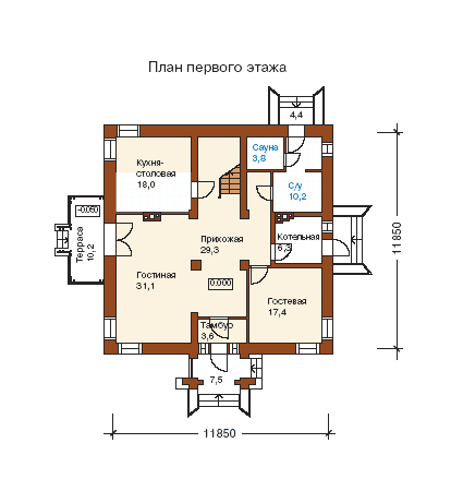 планировка трехэтажного дома