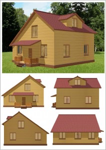 проект деревянного дома 10 на 10