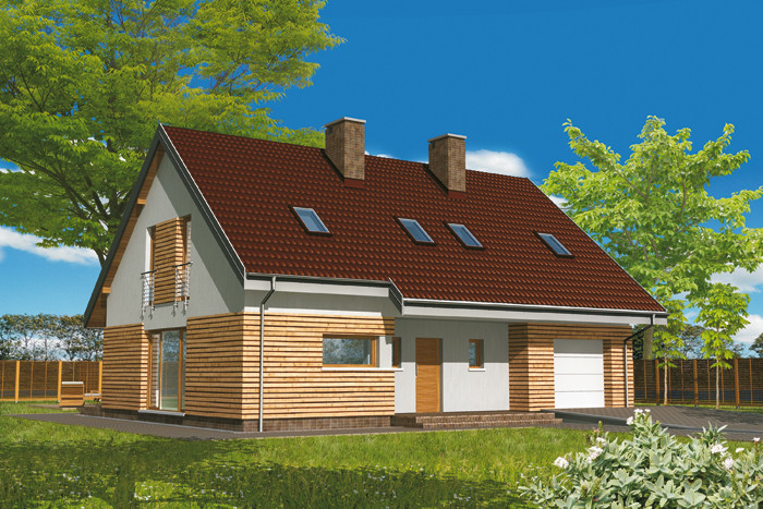 Проект одноэтажного дома прямоугольной формы