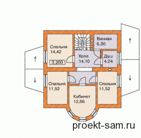 Проект бытовки с верандой чертеж