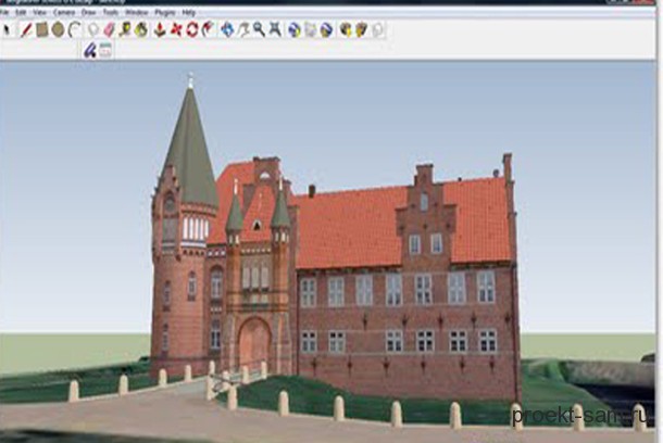 проект здания google sketchup