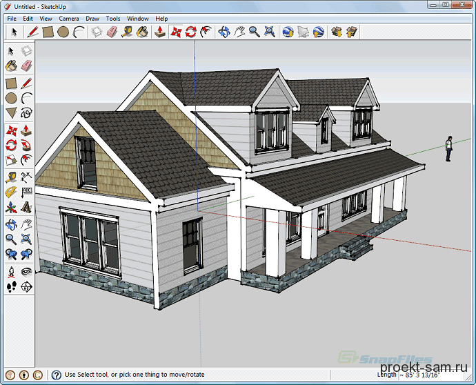 программа для проектирования домов GoogleSketchUp