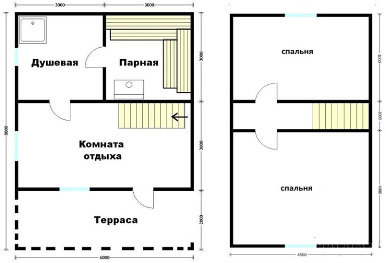 Проекты одноэтажных домов в дагестане чертежами и размерами