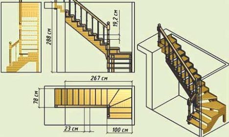 Как рассчитать лестницу на чертеже