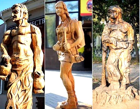 скульптуры из дерева 