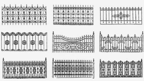 Узоры на заборах из металла рисунок