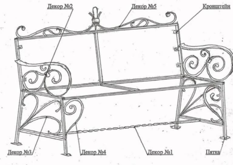 Садовая мебель своими руками чертежи и схемы из металла